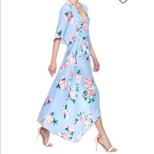 Dance & marvel floral high low wrap dress. Size S.